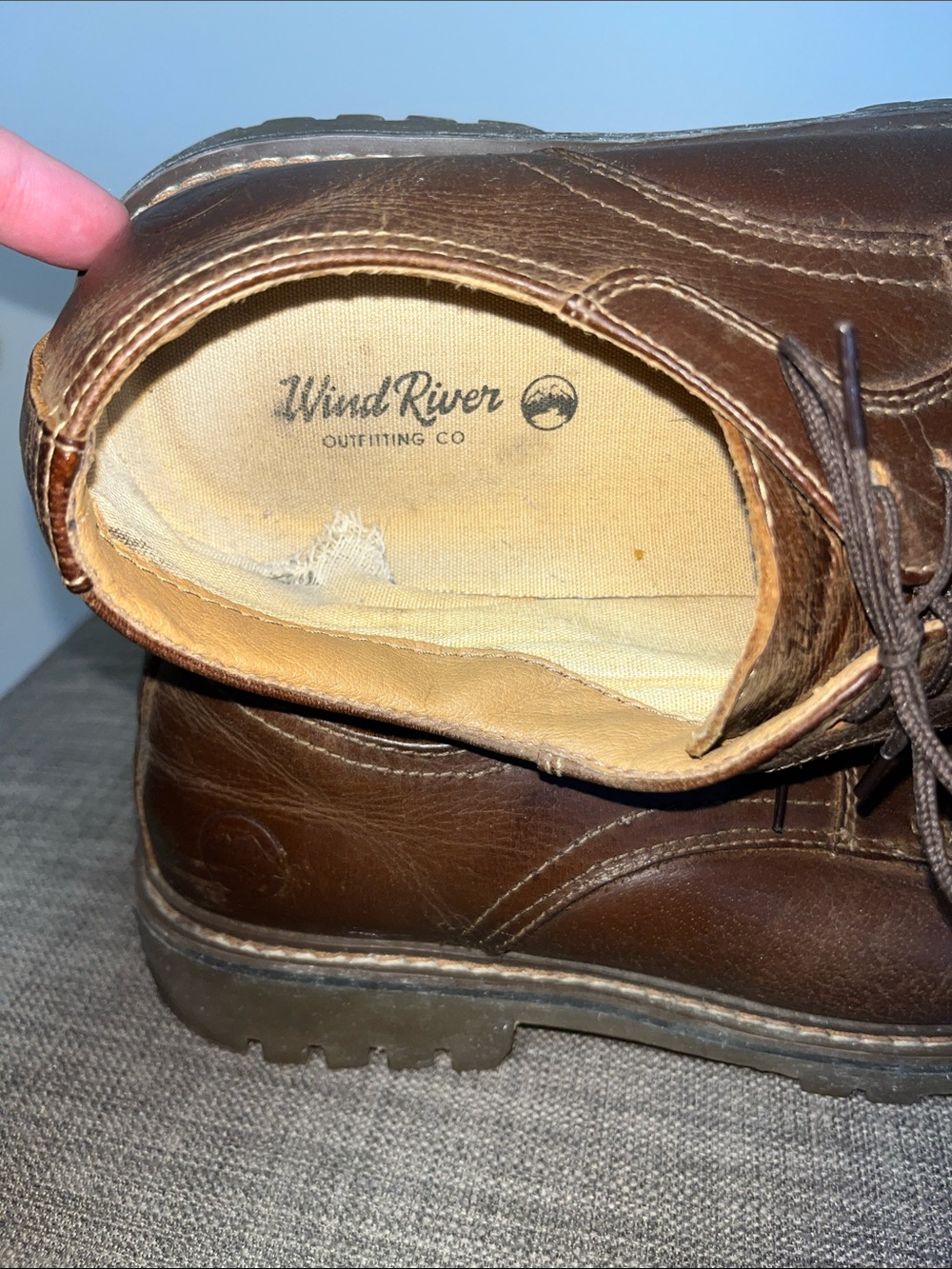 Wind River Leather Lace-Up Derby Shoes 8 - Picture 6 of 10